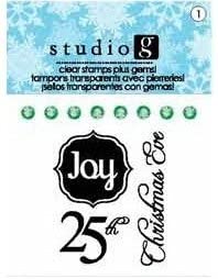 Studio G Clear Christmas STamps 25th