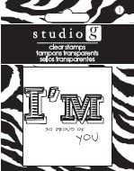 Studio G Clear Stamp Set SAY It BIG Messages - I'm So Proud Of You