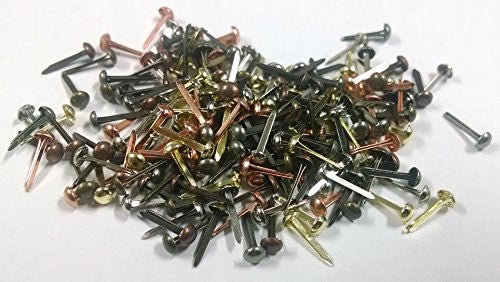Metallic Colored Assorted Tiny Round Brads 200ct - Metallics