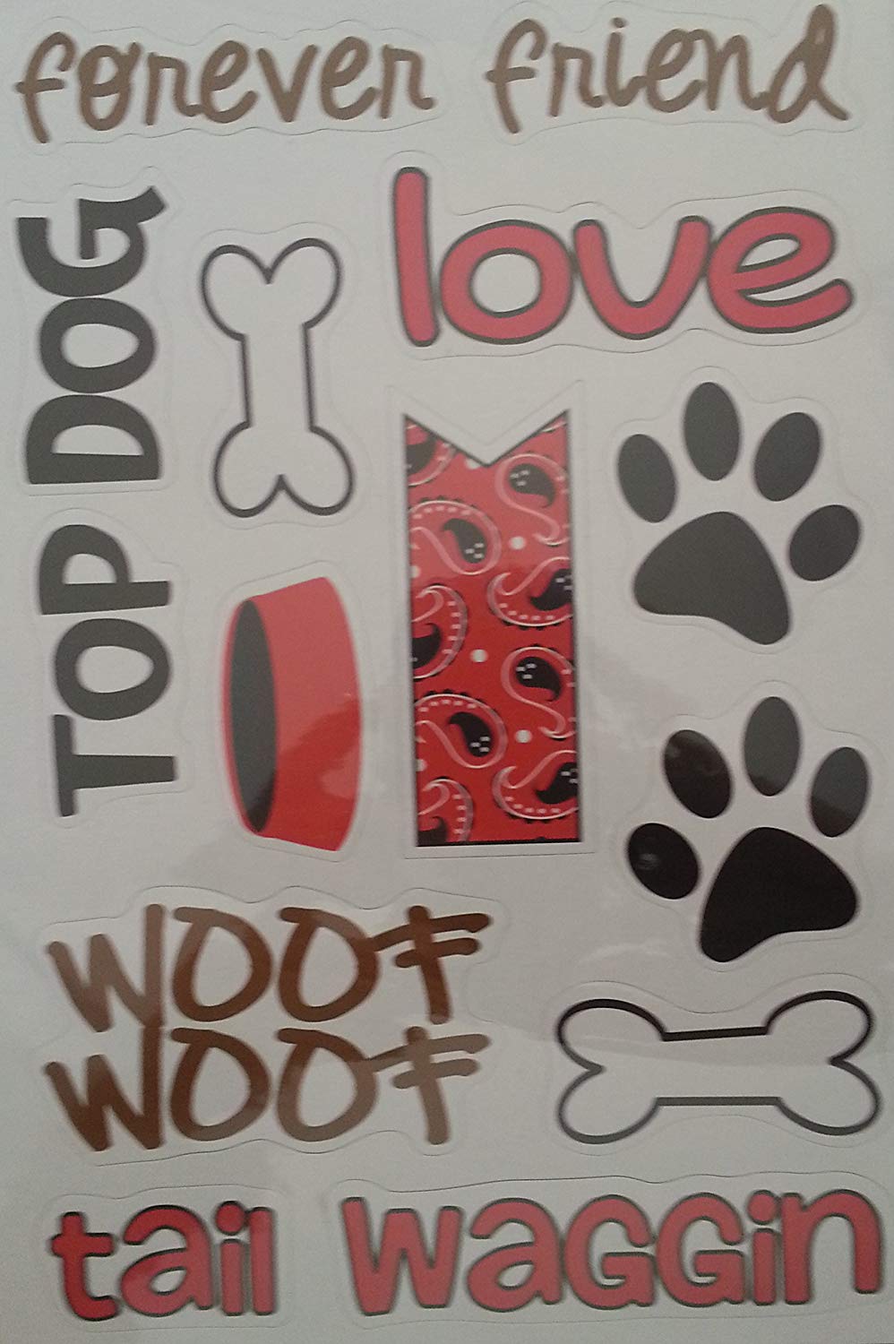 Top Dog Chipboard Stickers by Queen & Co