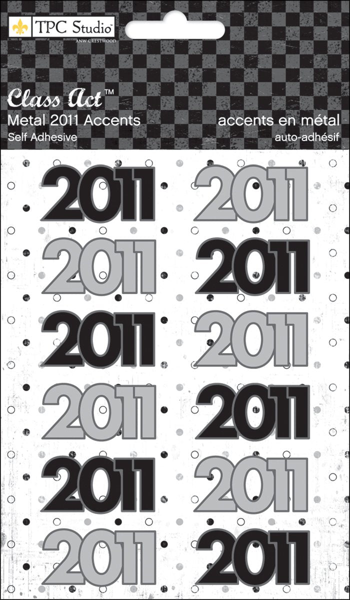 2011 Metal Accent Stickers by TPC