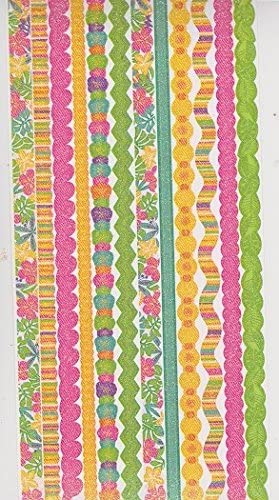 Glitter Tropical Border Stickers