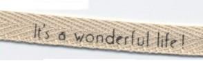 Its a Wonderful Life Twill Ribbon