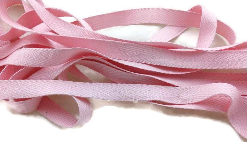 Pink Cotton Twill Ribbon 