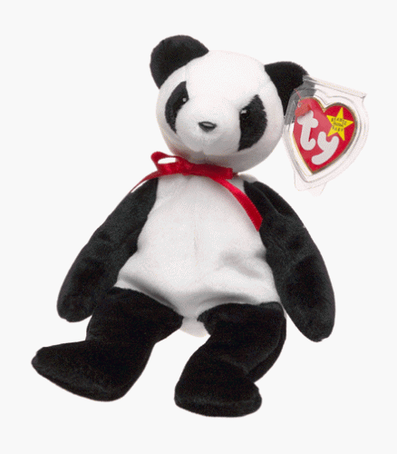Ty Beanie Baby Fortune Panda Bear