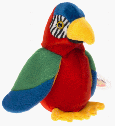 Ty Beanie Jabber Parrot