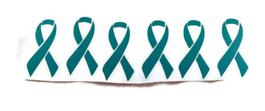Teal Awareness Vinyl Decal Stickers