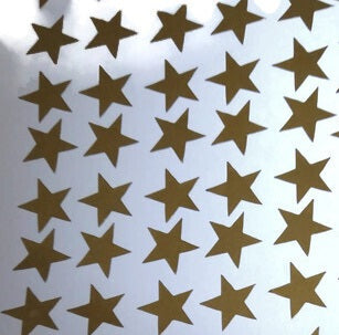 3-D Gold Star Glitter Foam Dimensional Stickers