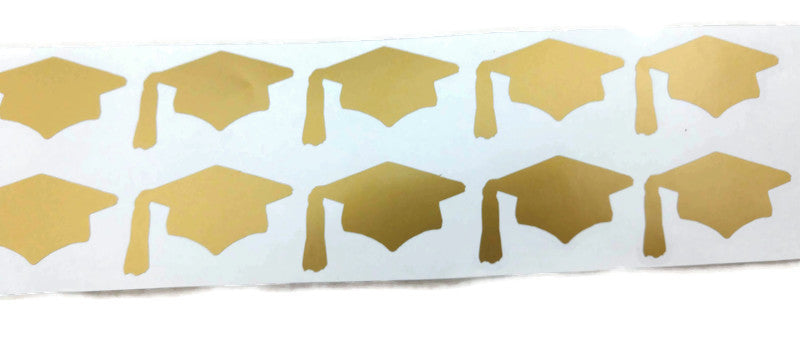 Graduation Hats Cap Vinyl Stickers Set
