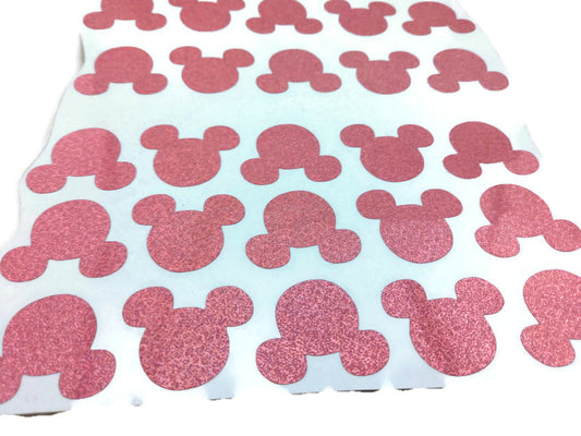 Pink Mickey Mouse Holographic Stickers