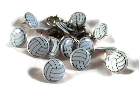 Volleyball brads paper fasteners embellishments