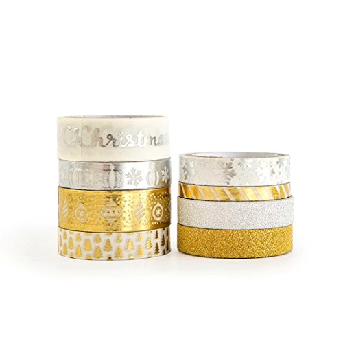 Christmas Washi Tape Gold and Silver