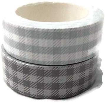Gray Buffalo Plaid Washi Tape