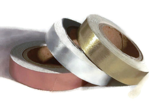 Metallic Foil Washi Tape - Copper Silver Gold