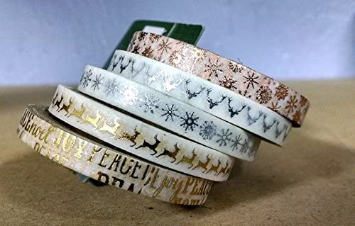 Gold and Silver Christmas Washi Tape