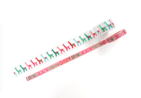 Christmas Llama Washi Tape