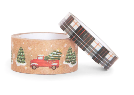 Christmas truck washi tape