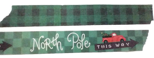 North Pole Buffalo Plaid Washi Tape