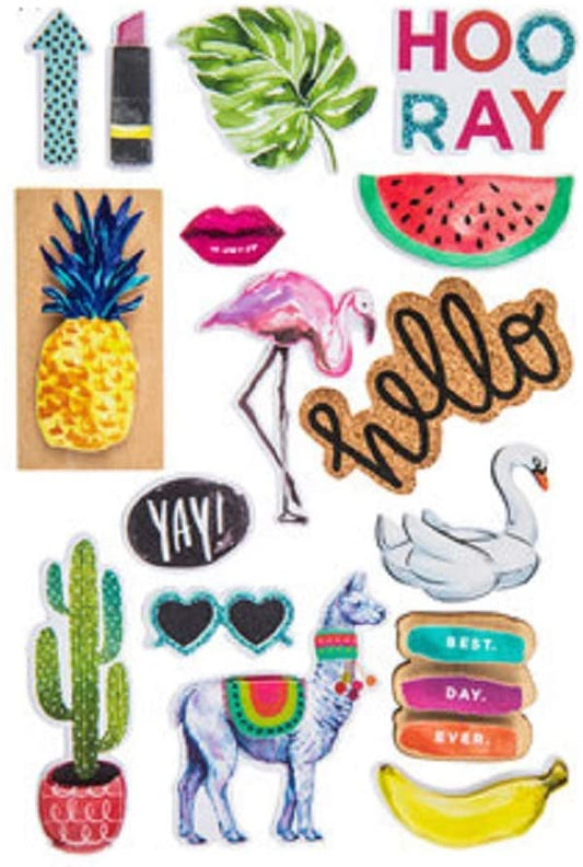 Watercolor Fun 3d Stickers