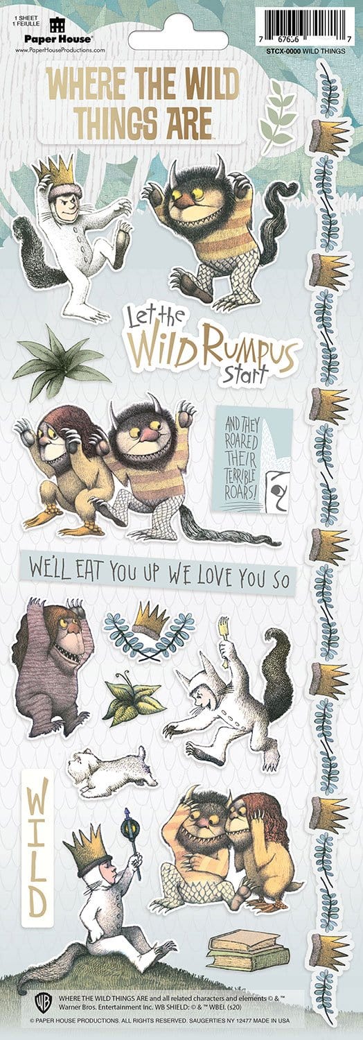 Where the Wild Things Are Cardstock Stickers