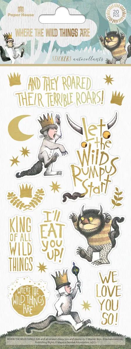 Where the Wild Things Are Enamel Stickers