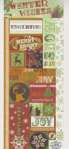 Winter Wishes Christmas Stickers Cardstock