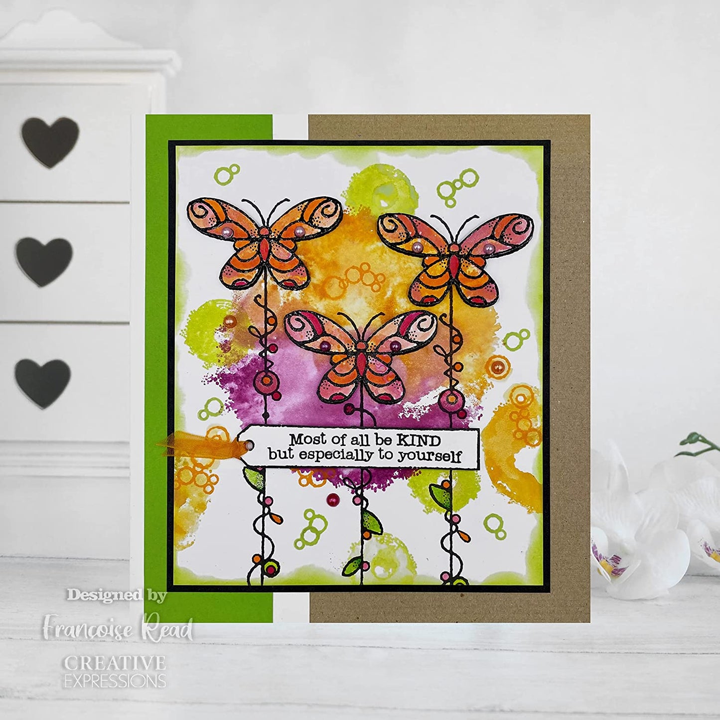 Woodware Wired Butterfly Clear Stamp