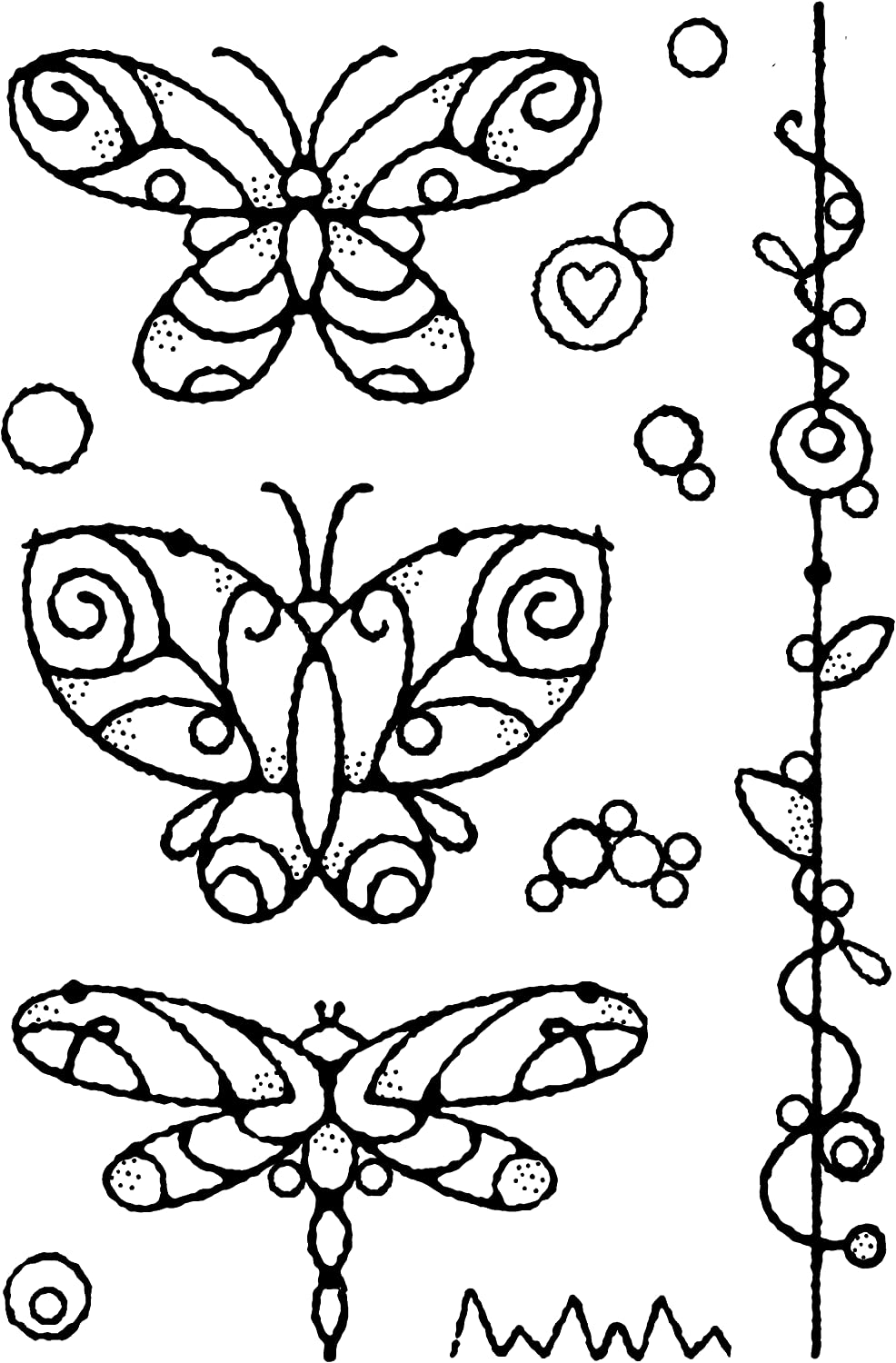 Woodware Wired Butterfly Stamp Set