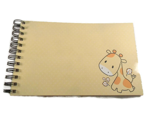 Blank Journal/scrapbook Album - Giraffe Zoo Friends